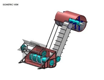 Design of  Mini Harvesting Machine